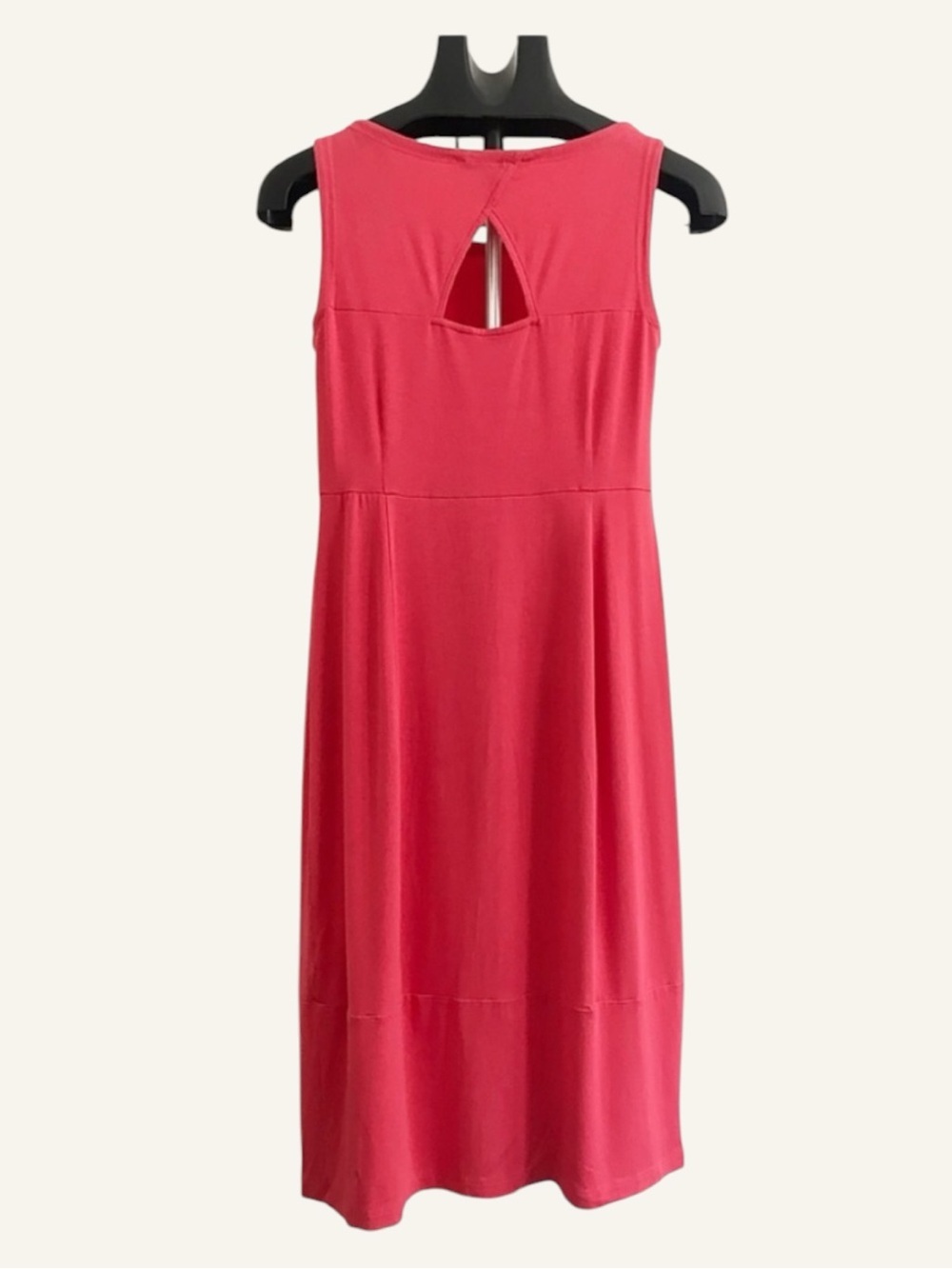 ☀️ Eileen Fisher Watermelon Pink |Sleeveless | Midi Dress | Size XS - Picture 3 of 7